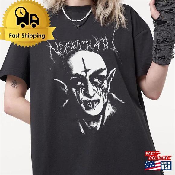 Black Metal Nosferatu Horror Shirt Film Unisex T-Shirt - Picture 1 of 4